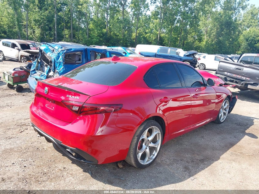 2019 Alfa romeo Giulia VIN ZARFANBN8K7601220 IAAI salvage auction — FRONT END, Salvage Title, sold $875 on 2026-08-01 (photo 4)