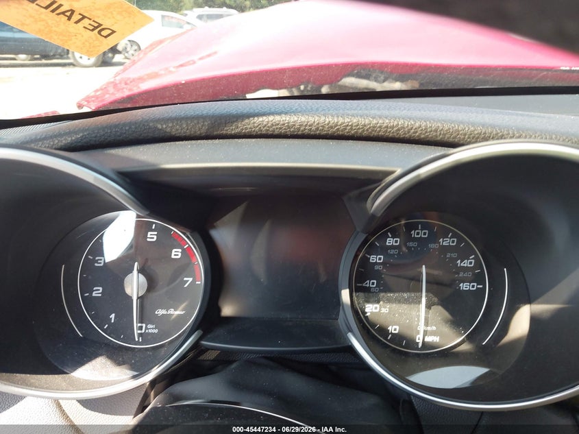 2019 Alfa romeo Giulia VIN ZARFANBN8K7601220 IAAI salvage auction — FRONT END, Salvage Title, sold $875 on 2026-08-01 (photo 7)