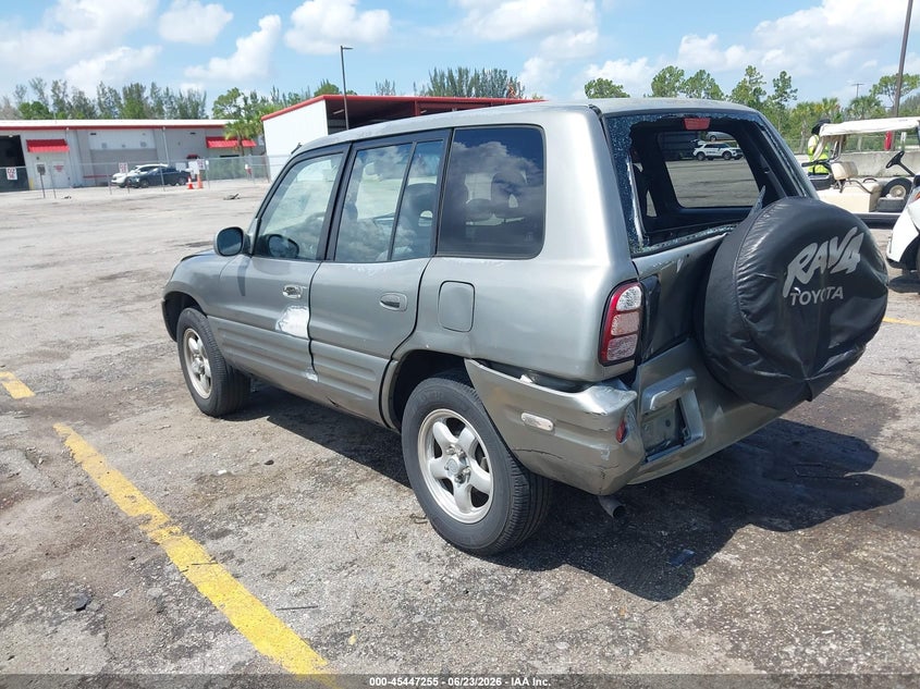 1999 Toyota Rav4 VIN JT3GP10V6X7058759 IAAI salvage auction — REAR END, Rebuildable (Florida), sold $375 on 2026-07-06 (photo 3)