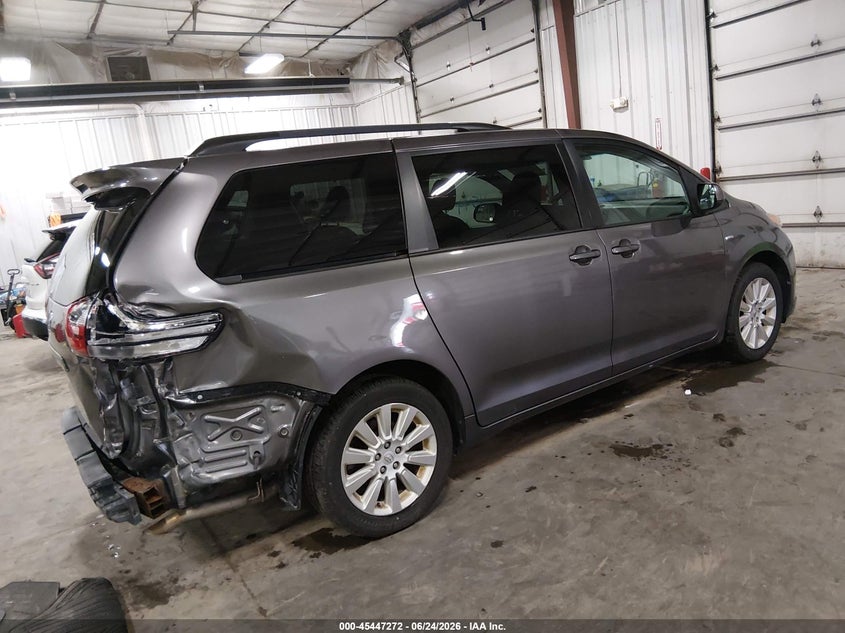 2016 Toyota Sienna VIN 5TDJK3DCXGS143887 IAAI salvage auction — REAR END, Salvage (Iowa), sold $1,050 on 2026-07-28 (photo 4)