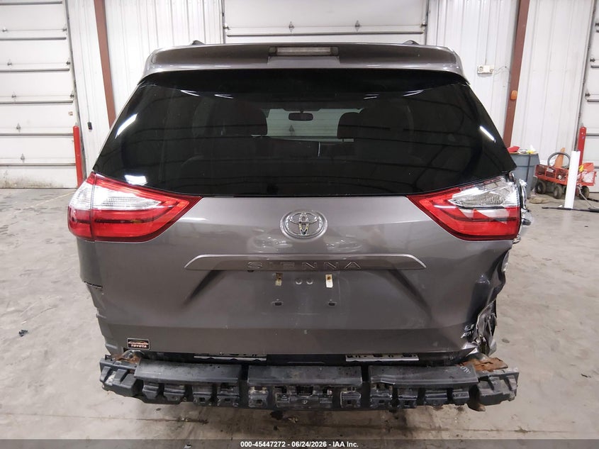 2016 Toyota Sienna VIN 5TDJK3DCXGS143887 IAAI salvage auction — REAR END, Salvage (Iowa), sold $1,050 on 2026-07-28 (photo 6)