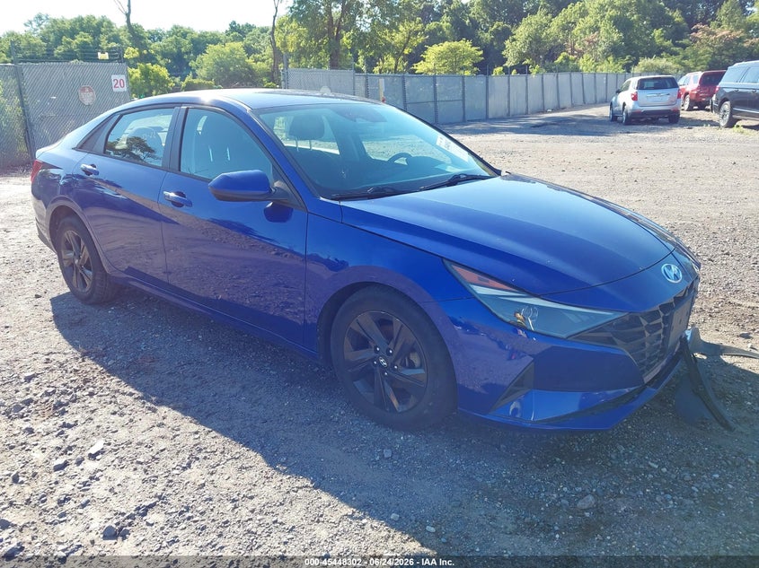 2021 Hyundai Elantra VIN KMHLS4AG8MU189937 IAAI salvage auction — FRONT END, Salvage (New Jersey), sold $2,450 on 2026-07-28 (photo 1)
