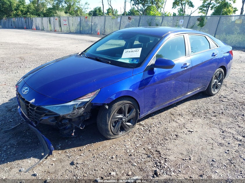 2021 Hyundai Elantra VIN KMHLS4AG8MU189937 IAAI salvage auction — FRONT END, Salvage (New Jersey), sold $2,450 on 2026-07-28 (photo 2)