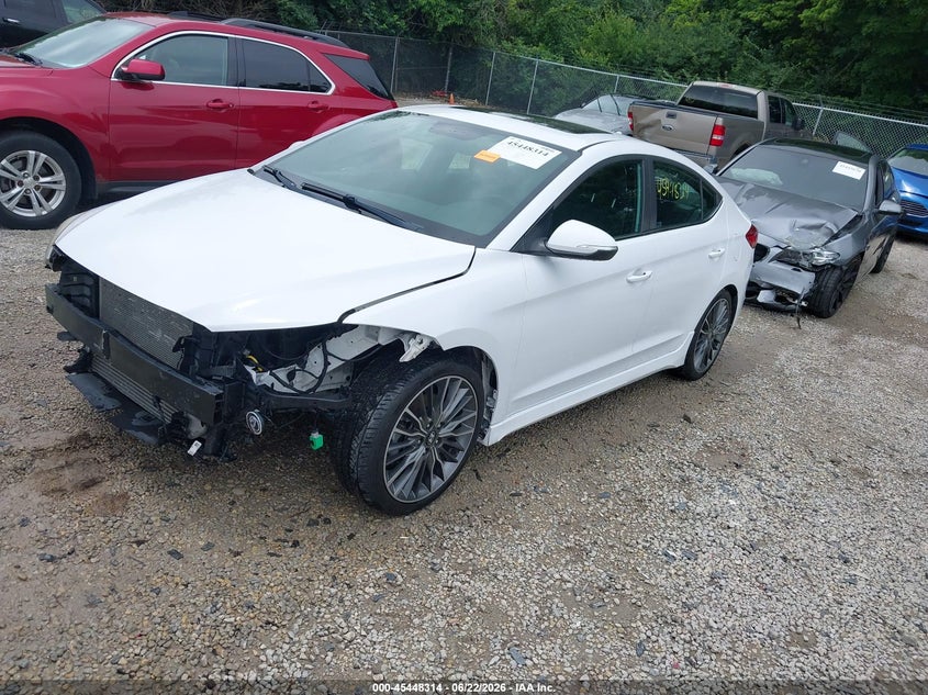 2017 Hyundai Elantra VIN KMHD04LB8HU325937 IAAI salvage auction — FRONT END, Salvage (Ohio), sold $4,200 on 2026-07-14 (photo 2)