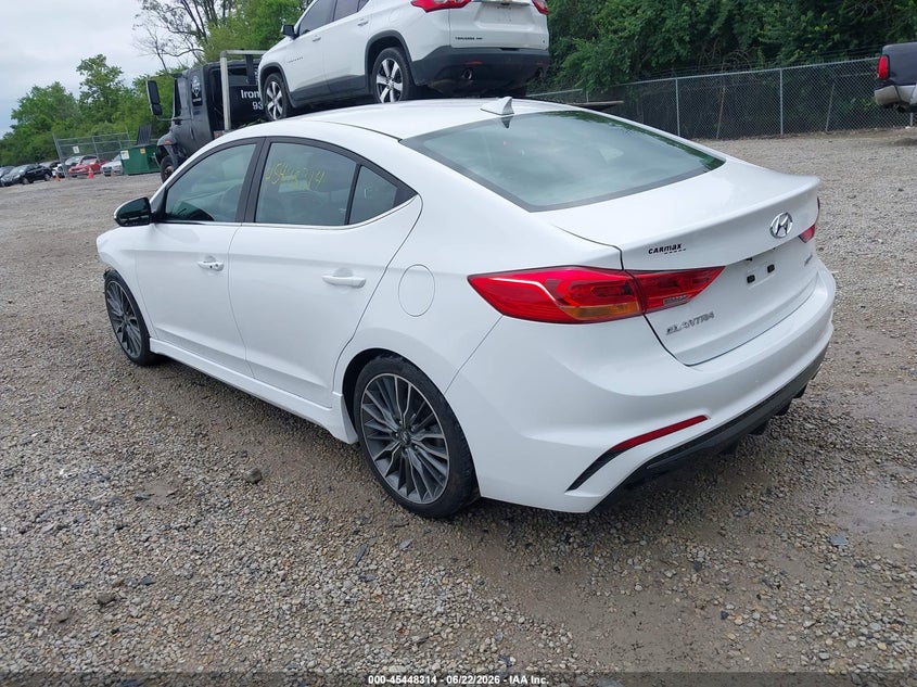 2017 Hyundai Elantra VIN KMHD04LB8HU325937 IAAI salvage auction — FRONT END, Salvage (Ohio), sold $4,200 on 2026-07-14 (photo 3)