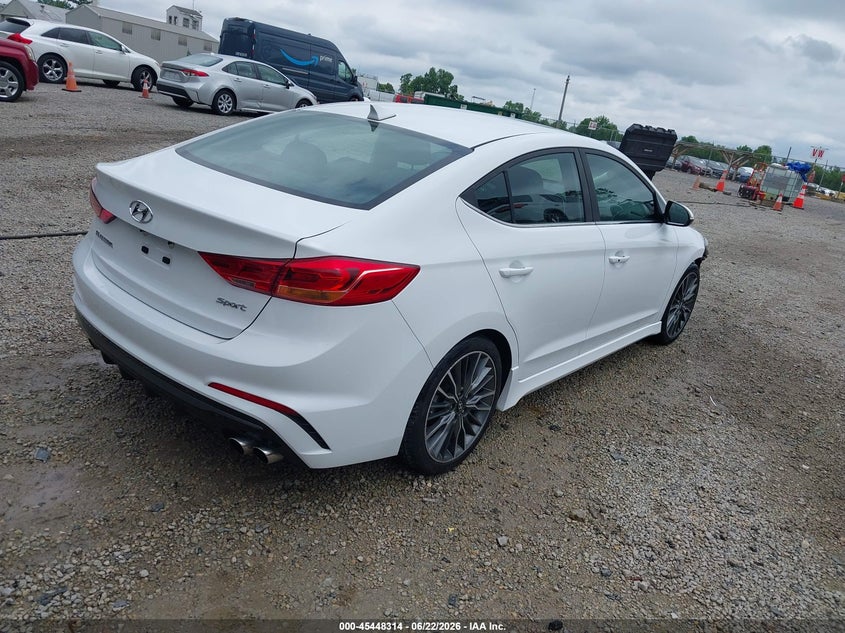 2017 Hyundai Elantra VIN KMHD04LB8HU325937 IAAI salvage auction — FRONT END, Salvage (Ohio), sold $4,200 on 2026-07-14 (photo 4)