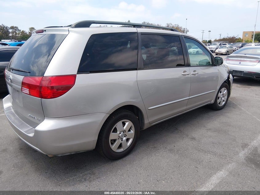 2005 Toyota Sienna VIN 5TDZA23C95S250573 IAAI salvage auction — RIGHT FRONT, Salvage (California), sold $925 on 2026-07-16 (photo 4)