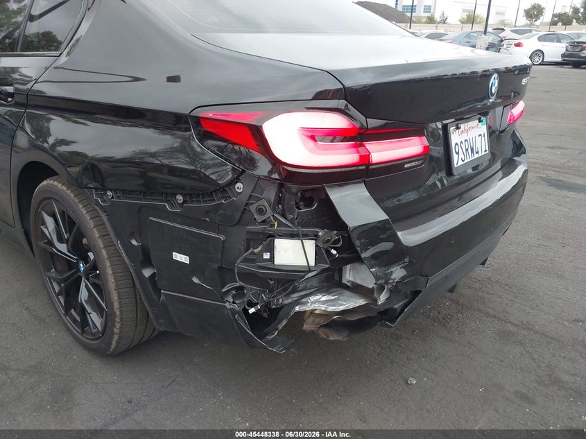 2022 BMW 5er VIN WBA13AG00NCK12102 IAAI salvage auction — REAR END, Salvage Title, sold $22,300 on 2026-07-13 (photo 6)