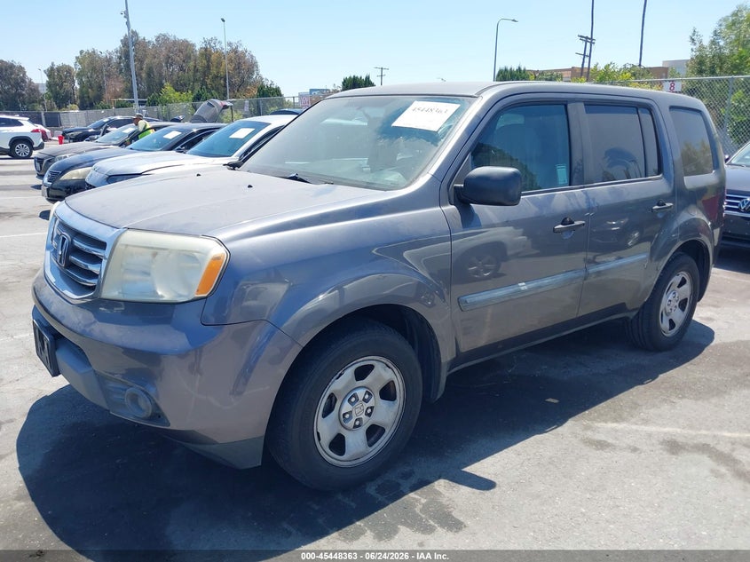 2014 Honda Pilot VIN 5FNYF3H23EB016484 IAAI salvage auction — RIGHT FRONT, Salvage (California), sold $4,000 on 2026-07-09 (photo 2)