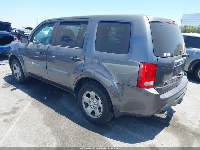 2014 Honda Pilot VIN 5FNYF3H23EB016484 IAAI salvage auction — RIGHT FRONT, Salvage (California), sold $4,000 on 2026-07-09 (photo 3)