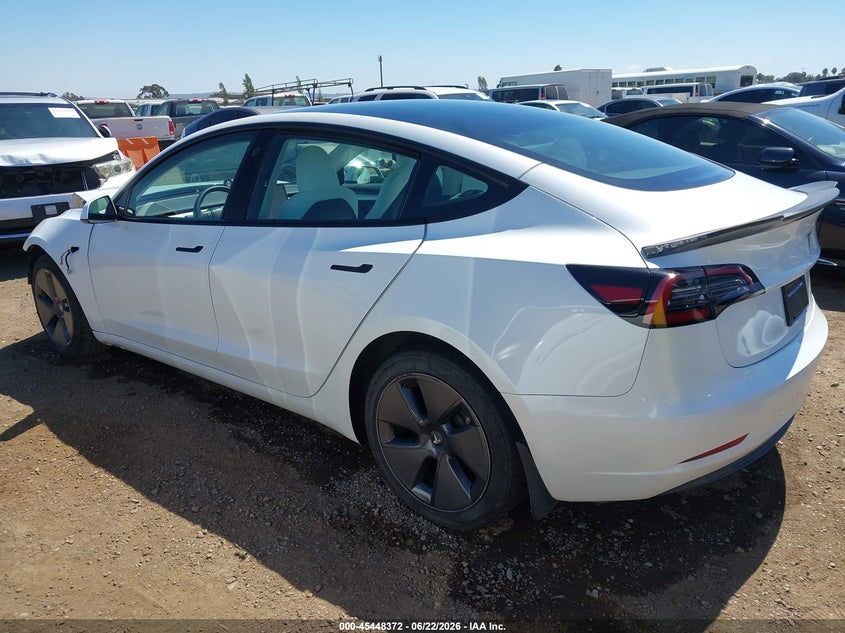 2023 Tesla Model 3 VIN 5YJ3E1EA0PF587009 IAAI salvage auction — FRONT END, Salvage (California), sold $9,400 on 2026-07-20 (photo 3)