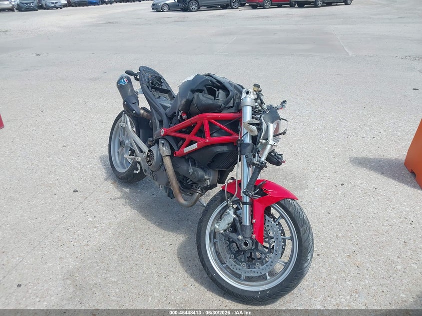 2009 Ducati Monster VIN ZDM1RACP29B019079 IAAI salvage auction — ALL OVER, Salvage (Texas), sold $600 on 2026-08-28 (photo 1)
