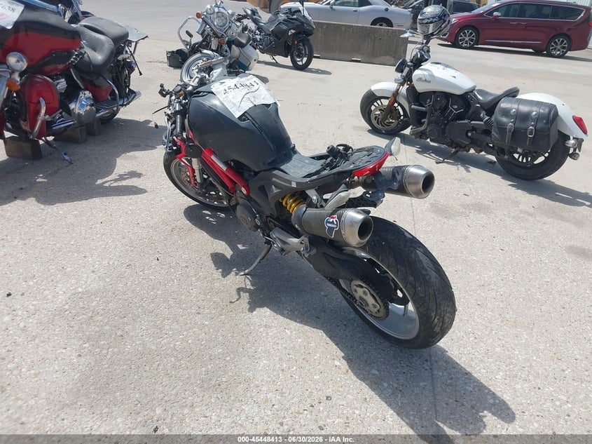 2009 Ducati Monster VIN ZDM1RACP29B019079 IAAI salvage auction — ALL OVER, Salvage (Texas), sold $600 on 2026-08-28 (photo 3)