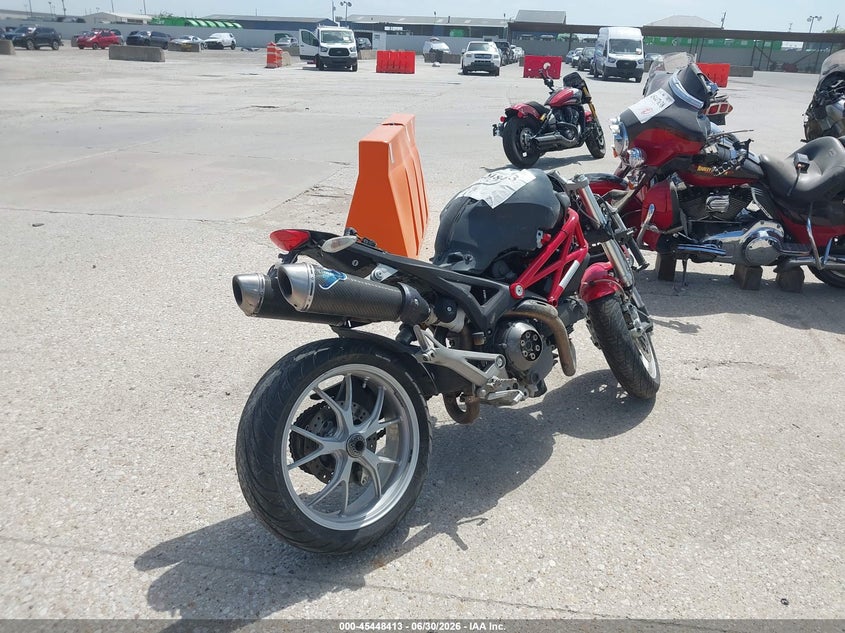 2009 Ducati Monster VIN ZDM1RACP29B019079 IAAI salvage auction — ALL OVER, Salvage (Texas), sold $600 on 2026-08-28 (photo 4)