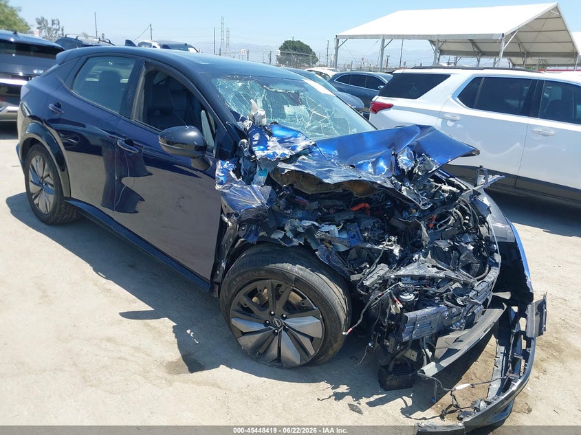 2023 Nissan Ariya VIN JN1DF0CD3PM706884 IAAI salvage auction — FRONT END, Salvage (California), sold $3,400 on 2026-07-30 (photo 1)