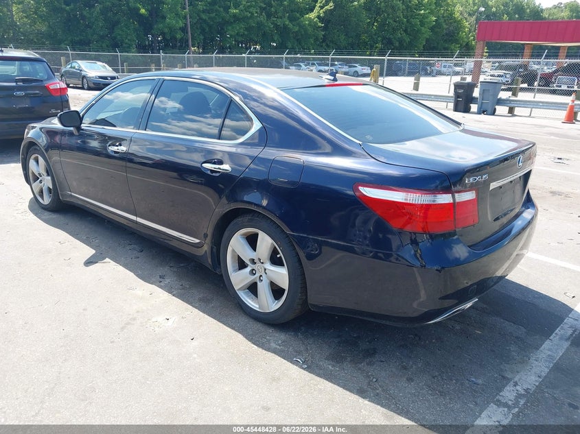 2008 Lexus Ls 460 VIN JTHGL46FX85028118 IAAI salvage auction — NORMAL WEAR, Clear (North Carolina), sold $2,200 on 2026-07-09 (photo 3)