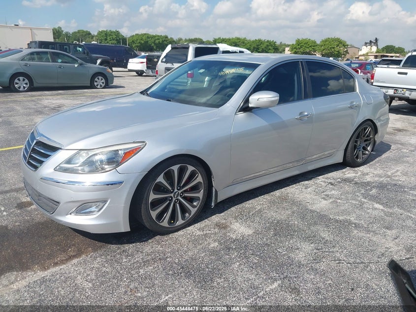 2013 Hyundai Genesis VIN KMHGC4DH0DU232637 IAAI salvage auction — NORMAL WEAR, Salvage (Florida), sold $1,100 on 2026-07-09 (photo 2)