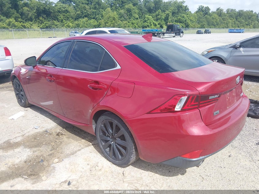 2015 Lexus Is VIN JTHBF1D2XF5077154 IAAI salvage auction — RIGHT SIDE, Salvage (Louisiana), sold $4,100 on 2026-07-28 (photo 3)