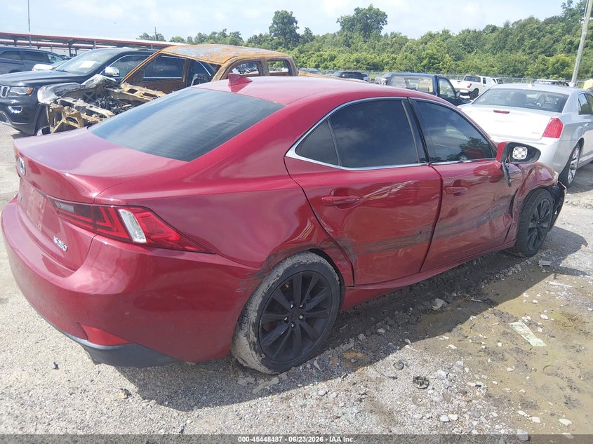 2015 Lexus Is VIN JTHBF1D2XF5077154 IAAI salvage auction — RIGHT SIDE, Salvage (Louisiana), sold $4,100 on 2026-07-28 (photo 4)