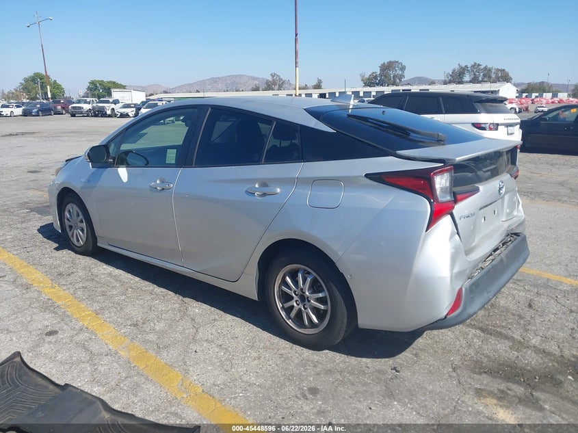 2020 Toyota Prius VIN JTDKARFU0L3112434 IAAI salvage auction — FRONT & REAR, Salvage (California), sold $7,225 on 2026-07-14 (photo 3)