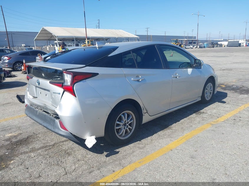 2020 Toyota Prius VIN JTDKARFU0L3112434 IAAI salvage auction — FRONT & REAR, Salvage (California), sold $7,225 on 2026-07-14 (photo 4)