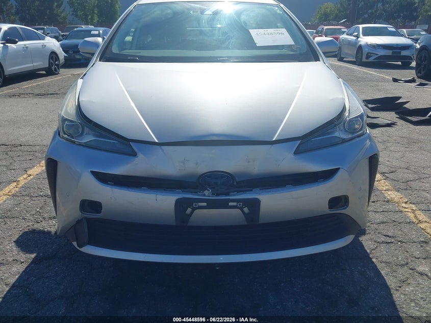 2020 Toyota Prius VIN JTDKARFU0L3112434 IAAI salvage auction — FRONT & REAR, Salvage (California), sold $7,225 on 2026-07-14 (photo 6)