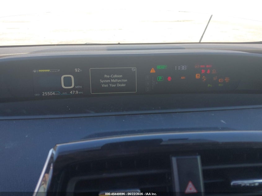 2020 Toyota Prius VIN JTDKARFU0L3112434 IAAI salvage auction — FRONT & REAR, Salvage (California), sold $7,225 on 2026-07-14 (photo 7)