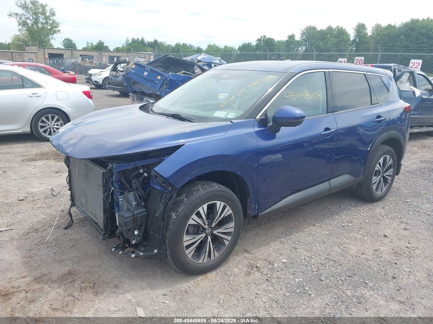 2021 Nissan Rogue VIN JN8AT3BB9MW210048 IAAI salvage auction — FRONT END, Salvage Title, sold $825 on 2026-07-30 (photo 2)