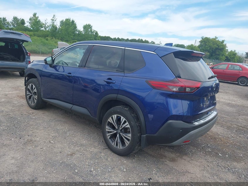 2021 Nissan Rogue VIN JN8AT3BB9MW210048 IAAI salvage auction — FRONT END, Salvage Title, sold $825 on 2026-07-30 (photo 3)