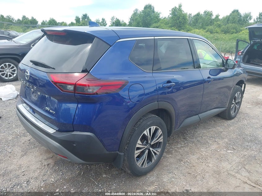 2021 Nissan Rogue VIN JN8AT3BB9MW210048 IAAI salvage auction — FRONT END, Salvage Title, sold $825 on 2026-07-30 (photo 4)