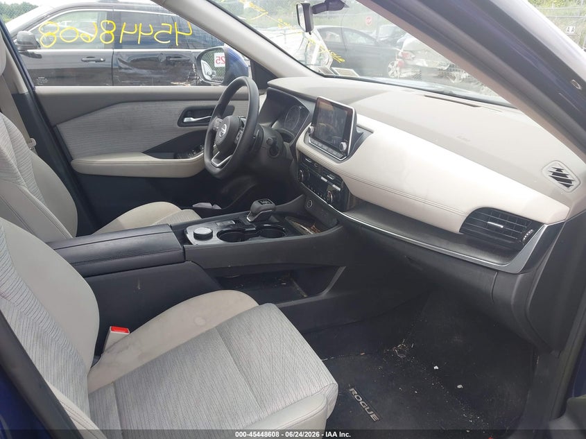 2021 Nissan Rogue VIN JN8AT3BB9MW210048 IAAI salvage auction — FRONT END, Salvage Title, sold $825 on 2026-07-30 (photo 5)