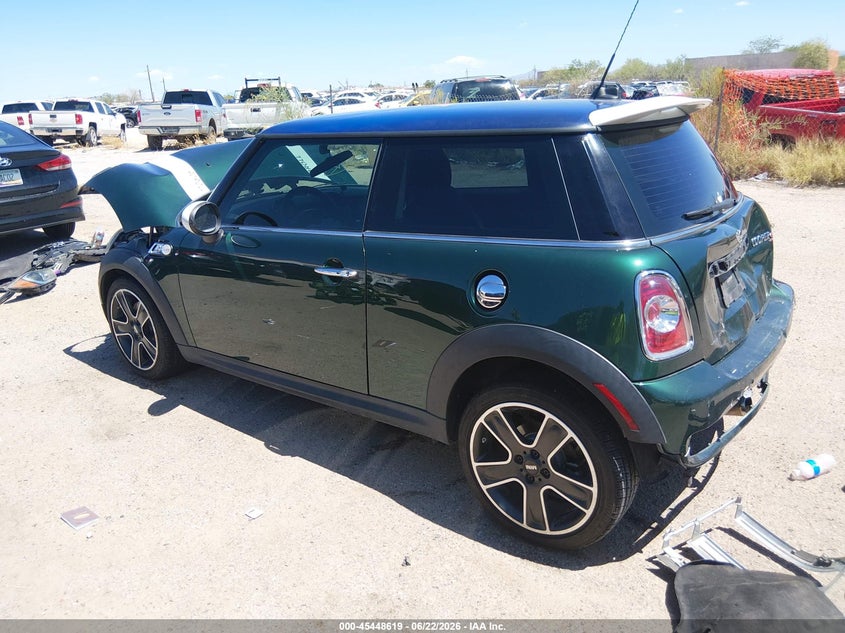2013 Mini VIN WMWSV3C56DT476144 IAAI salvage auction — FRONT & REAR, Salvage (Arizona), sold $325 on 2026-07-30 (photo 3)