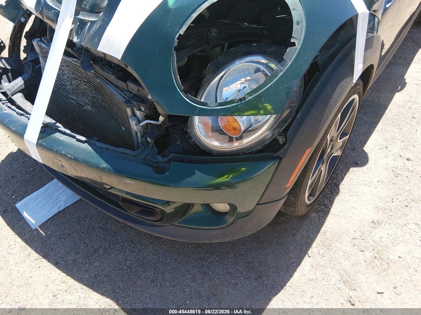 2013 Mini VIN WMWSV3C56DT476144 IAAI salvage auction — FRONT & REAR, Salvage (Arizona), sold $325 on 2026-07-30 (photo 6)