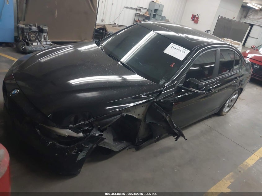 2015 BMW 3er VIN WBA3B5G50FNS19328 IAAI salvage auction — FRONT END, Salvage Title, sold $1,100 on 2026-08-18 (photo 2)