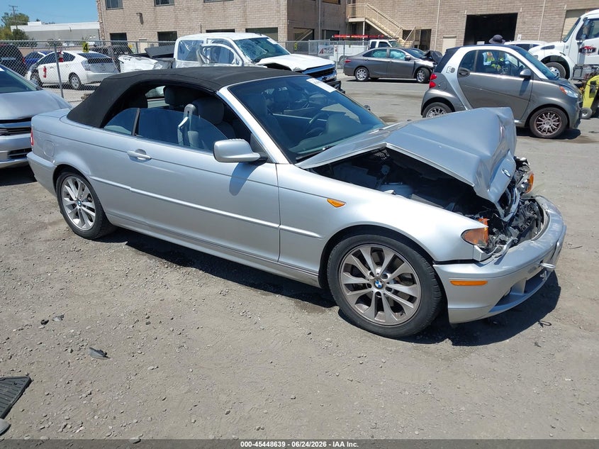 2004 BMW 3 series VIN WBABW53414PL44322 IAAI salvage auction — FRONT END, Salvage (California), sold $1,400 on 2026-07-20 (photo 1)