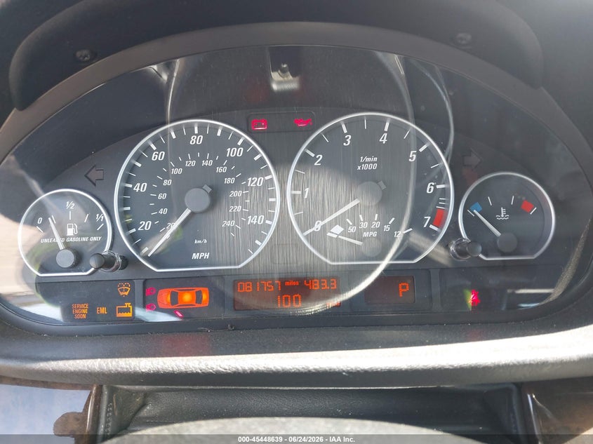 2004 BMW 3 series VIN WBABW53414PL44322 IAAI salvage auction — FRONT END, Salvage (California), sold $1,400 on 2026-07-20 (photo 7)
