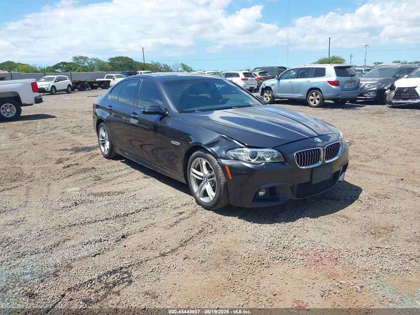2015 BMW 5er VIN WBA5A5C50FD517207 IAAI salvage auction — RIGHT FRONT, Salvage (Hawaii), sold $3,300 on 2026-08-04 (photo 1)