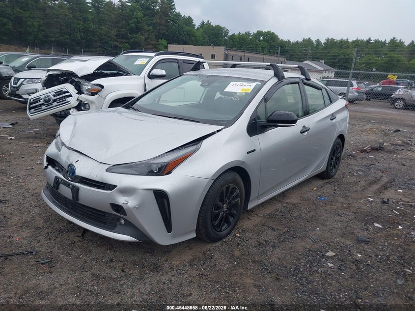 2022 Toyota Prius VIN JTDL9MFU6N3036575 IAAI salvage auction — REAR END, Salvage (Massachusetts), sold $1,150 on 2026-07-24 (photo 2)