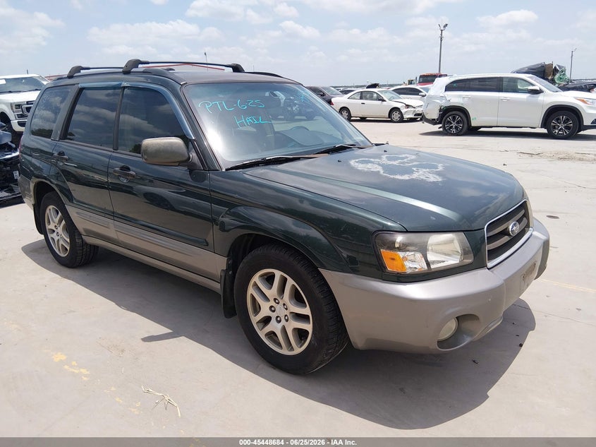 2005 Subaru Forester VIN JF1SG67615H745131 IAAI salvage auction — LEFT SIDE, Salvage (Texas), sold $225 on 2026-07-07 (photo 1)