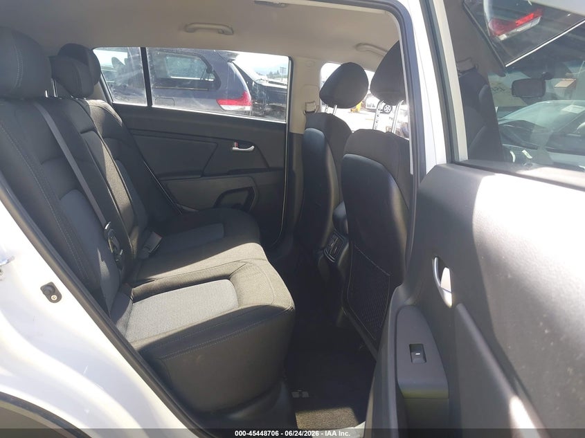 2015 Kia Sportage VIN KNDPBCACXF7703141 IAAI salvage auction — LEFT FRONT, Salvage Title, sold $1,400 on 2026-07-14 (photo 8)