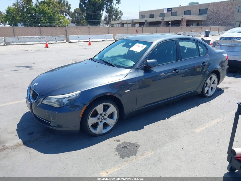 2008 BMW 5 series VIN WBANV93508CZ67217 IAAI salvage auction — NORMAL WEAR, Clear (Florida), sold $25 on 2026-07-27 (photo 2)