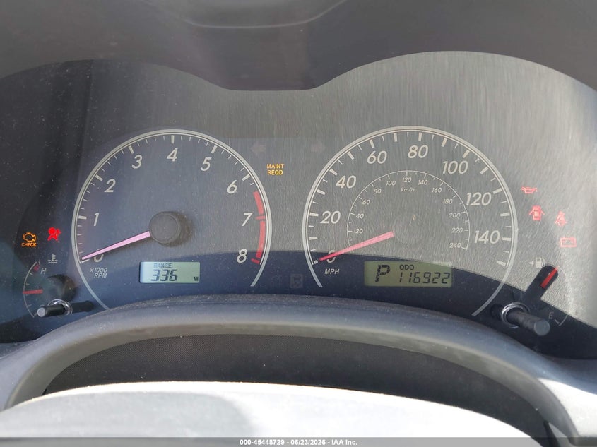 2009 Toyota Corolla VIN JTDBL40E599072582 IAAI salvage auction — ROOF, Salvage (Georgia), sold $1,850 on 2026-07-29 (photo 7)