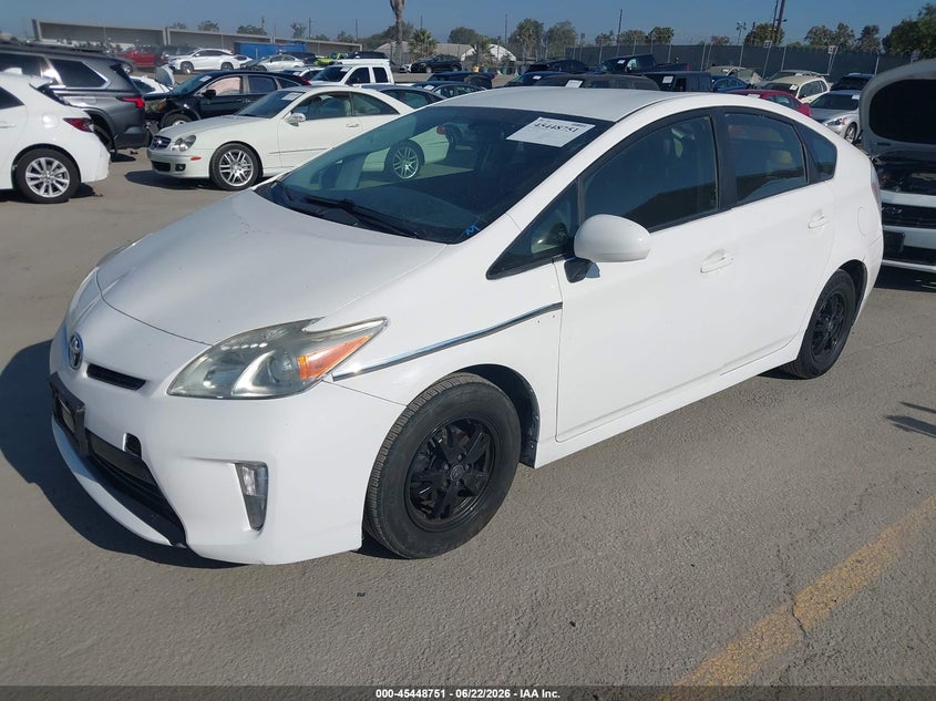 2012 Toyota Prius VIN JTDKN3DU2C5408239 IAAI salvage auction — RIGHT SIDE, Salvage (California), sold $1,550 on 2026-07-15 (photo 2)