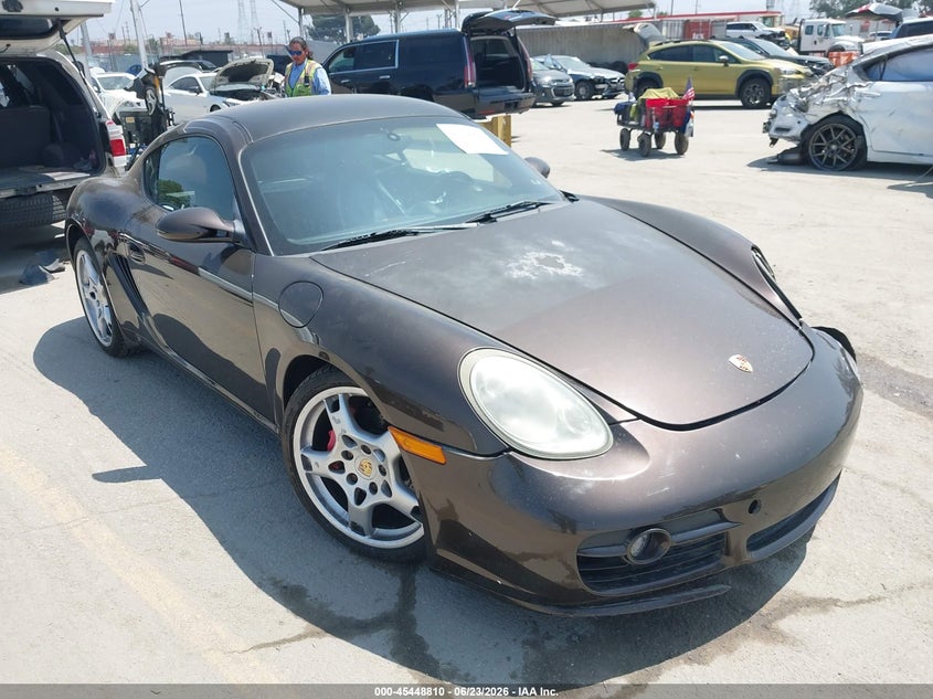 2008 Porsche Cayman VIN WP0AB29828U780722 — IAAI salvage auction photo