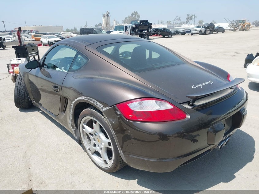 2008 Porsche Cayman VIN WP0AB29828U780722 IAAI salvage auction — LEFT FRONT, Salvage (California), sold $6,600 on 2026-07-09 (photo 3)