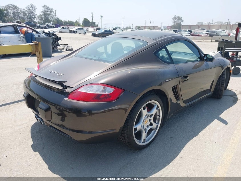 2008 Porsche Cayman VIN WP0AB29828U780722 IAAI salvage auction — LEFT FRONT, Salvage (California), sold $7,000 on 2026-07-29 (photo 4)