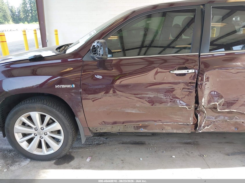 2013 Toyota Highlander VIN JTEDC3EH6D2015777 IAAI salvage auction — SIDE, Salvage Title, sold $1,050 on 2026-07-29 (photo 6)