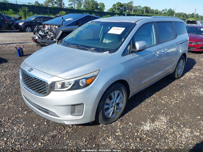2016 Kia SEDONA VIN KNDMB5C17G6163197 IAAI salvage auction — NORMAL WEAR, Clear (Florida), sold $1,150 on 2026-07-21 (photo 2)