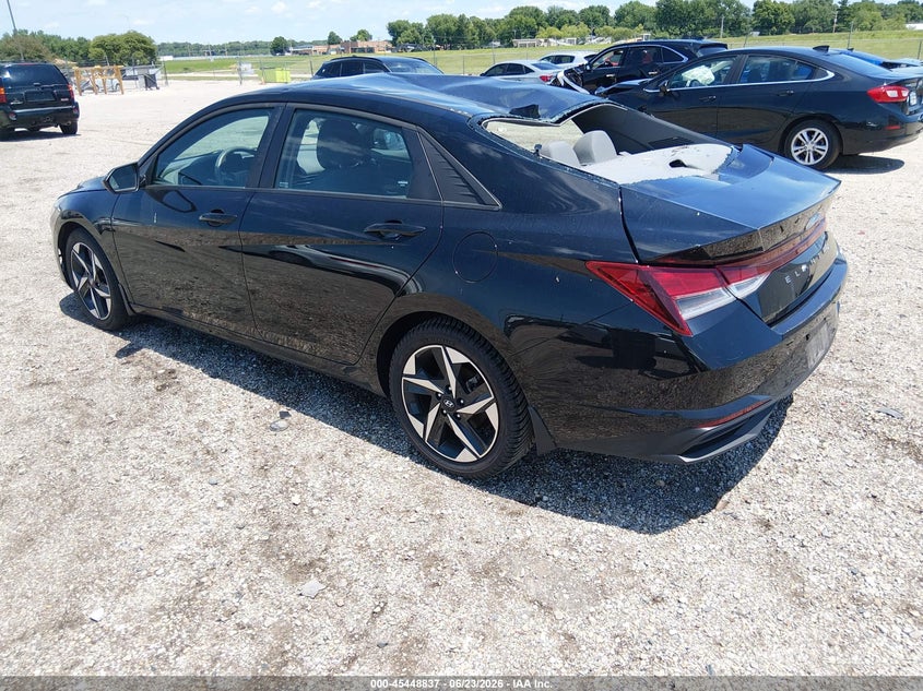 2023 Hyundai Elantra VIN KMHLS4AGXPU409664 IAAI salvage auction — STORM DAMAGE, Salvage (Illinois), sold $2,350 on 2026-07-29 (photo 3)