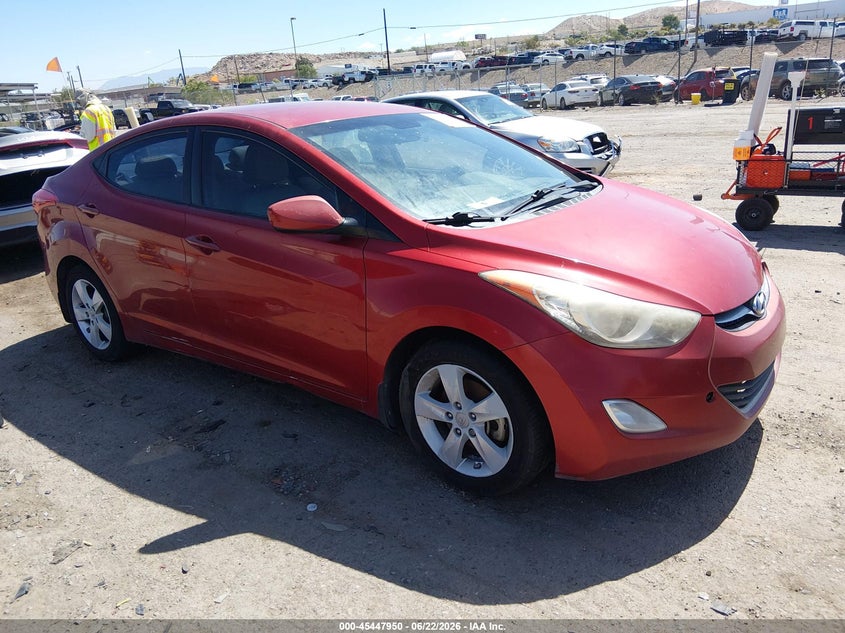 2013 Hyundai Elantra VIN KMHDH4AE8DU750588 IAAI salvage auction — ELECTRICAL, Clear (New Mexico), sold $750 on 2026-07-27 (photo 1)